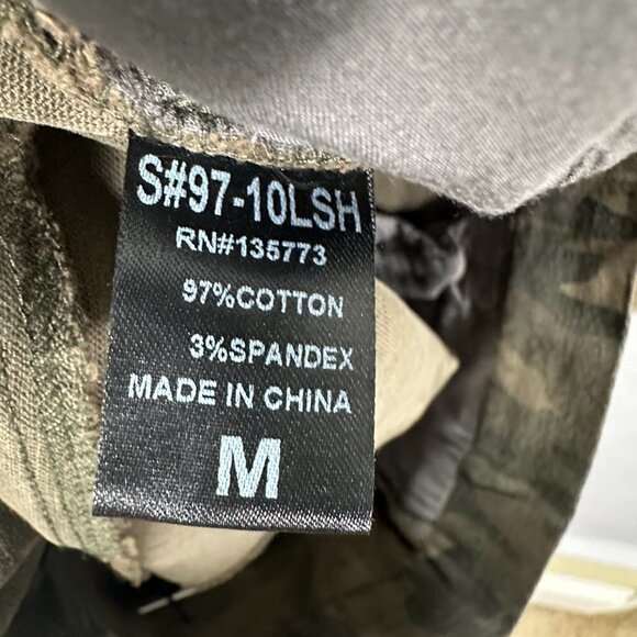 Olivaceous Pencil Skirt Womens Medium Camouflage Cotton Denim Button Fly NEW - Picture 8 of 8